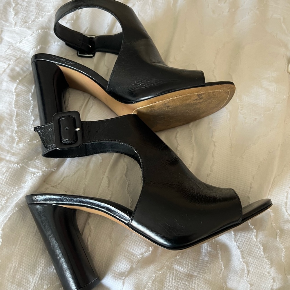 Vince Camuto Black Patent Leather Heels - Picture 7 of 14